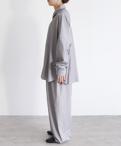 reca(レカ)の「バックシャーリングシャツ(シャツ/ブラウス・レディース・チャコールグレー/トップグレー・M)」の22枚目の写真