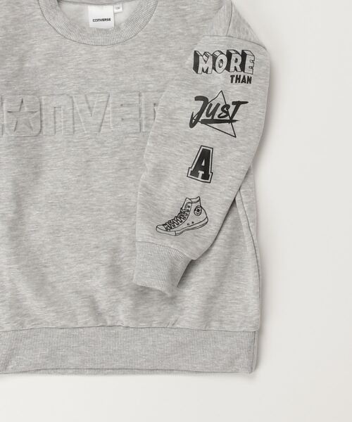 別注】CONVERSE エンボス加工 裏起毛トレーナー（スウェット