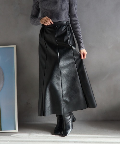 maison margiera レザーフレアスカート maison margiera レザーフレアスカート 【公式通販】