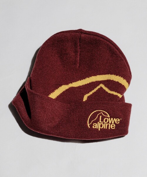 Lowe alpine（ロウアルパイン）の「LOWE ALPINE/ロウアルパイン 別注 LOWE ALPINE LOGO BEANIE/ロゴ ビーニー ニットキャップ（ニットキャップ/ビーニー・メンズ・ネイビー/パープル/ワインレッド/グレー/ブラック・ﾌﾘ-）」の13枚目の写真