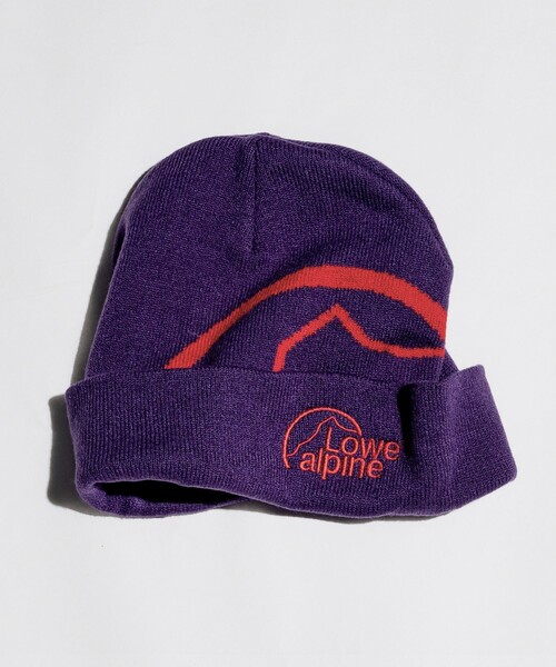 Lowe alpine（ロウアルパイン）の「LOWE ALPINE/ロウアルパイン 別注 LOWE ALPINE LOGO BEANIE/ロゴ ビーニー ニットキャップ（ニットキャップ/ビーニー・メンズ・ネイビー/パープル/ワインレッド/グレー/ブラック・ﾌﾘ-）」の16枚目の写真