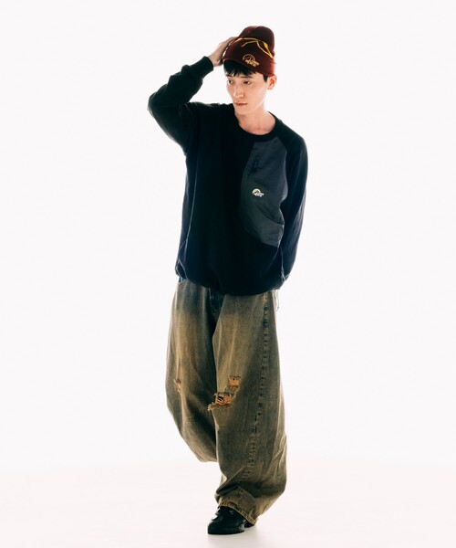 Lowe alpine（ロウアルパイン）の「LOWE ALPINE/ロウアルパイン 別注 LOWE ALPINE LOGO BEANIE/ロゴ ビーニー ニットキャップ（ニットキャップ/ビーニー・メンズ・ネイビー/パープル/ワインレッド/グレー/ブラック・ﾌﾘ-）」の7枚目の写真