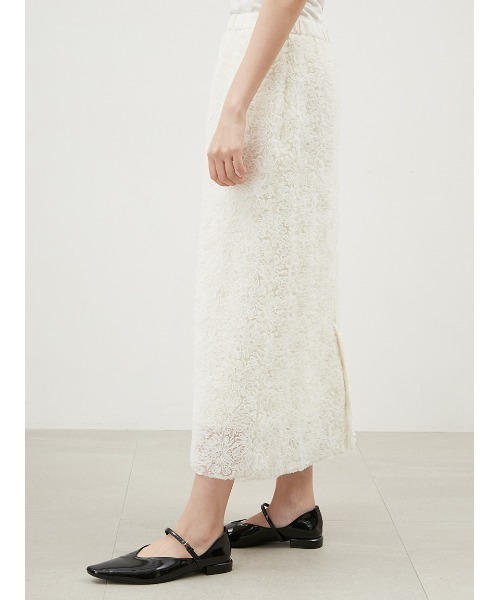 【セール】フラワーチュールファブリックタイトスカート（スカート）｜Mila Owen（ミラオーウェン）