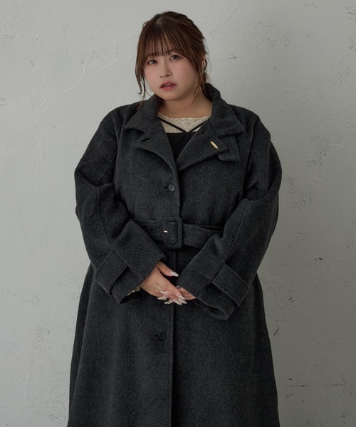 新品タグ付き】Louiosy ルオシー チャーム付き2wayカラーコート 3L