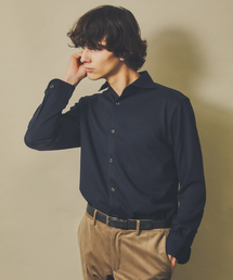 ABAHOUSE | 【FLEX SHIRTS】千鳥柄フクレガジャガード ジャージシャツ(シャツ/ブラウス)