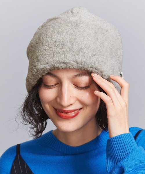 COLD BREAKER（コールドブレーカー）の「＜COLDBREAKER＞ライト エッグ ハット（ハット・レディース・ライトグレー/ブラウン・FREE）」の2枚目の写真