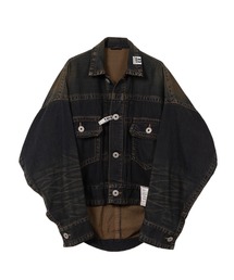 あ*ん様 MIHARA YASUHIRO JACKET ブルゾン 46 Maison MIHARA YASUHIRO - ブロークンレイヤーデニムブルゾン