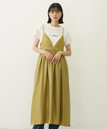 MILKFED. | SHINY CAMISOLE DRESS(ワンピース)
