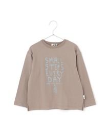 MAKE YOUR DAY | スモールステップロゴ長袖Tシャツ■80～140cm(Tシャツ/カットソー)