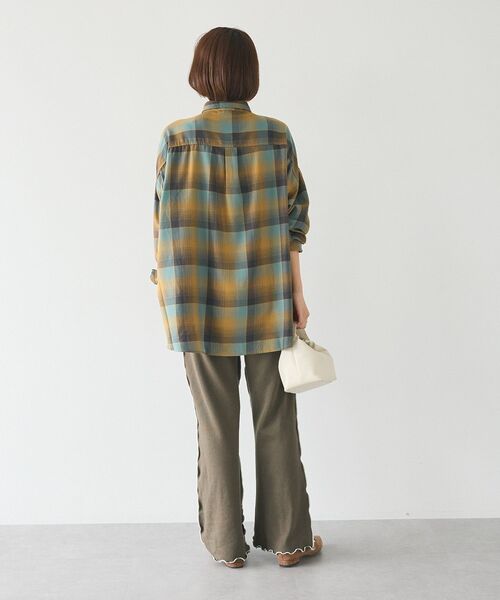 CRAFT STANDARD BOUTIQUE(クラフトスタンダードブティック)の「配色メローパンツ(スウェットパンツ・レディース・カーキ/ブラック/杢グレー/ホワイト系その他・L/M)」の18枚目の写真