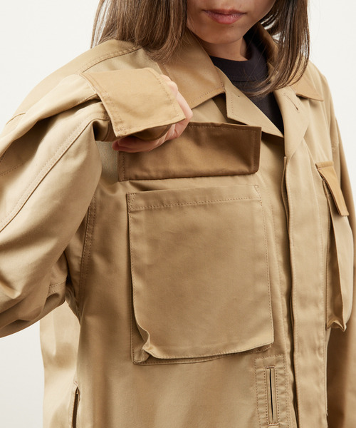 JANESMITH(ジェーンスミス)の「JANESMITH ジェーンスミス / FATIGUE JACKET ファティーグミリタリージャケット / 9WJK-#908L(ミリタリージャケット・レディース・ベージュ・38/36)」の11枚目の写真