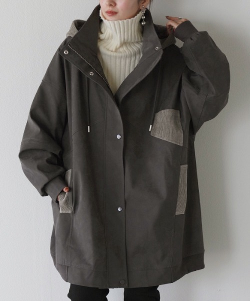 2way ヴィーガンレザーアウター（モッズコート）｜HUG.U（ハグユー）の