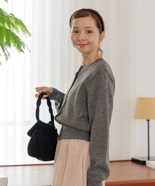 flower（フラワー）の「ホリデースパングルニット（ニット/セーター・レディース・アイボリー/グレー/ブラック・FREE）」の5枚目の写真