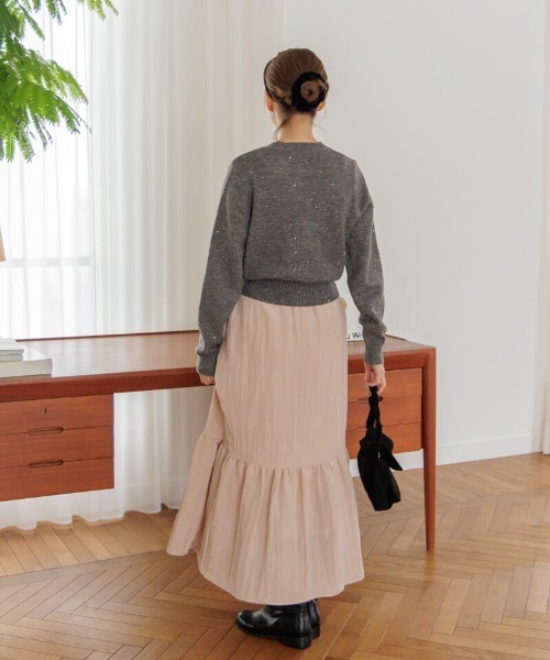 flower（フラワー）の「ホリデースパングルニット（ニット/セーター・レディース・アイボリー/グレー/ブラック・FREE）」の9枚目の写真