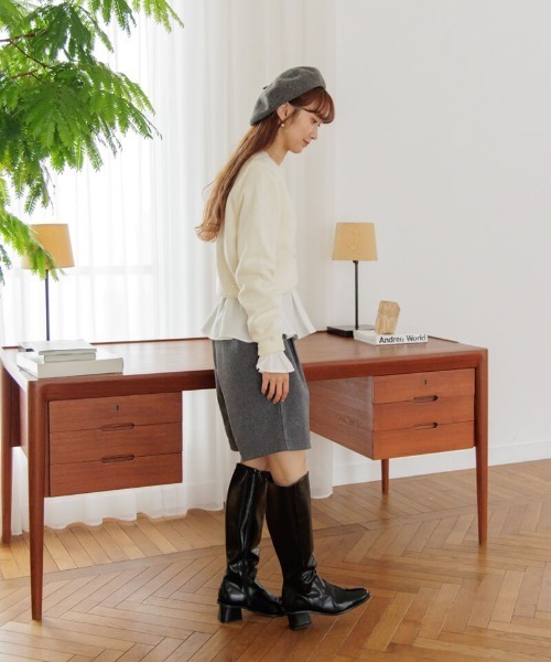 flower（フラワー）の「ホリデースパングルニット（ニット/セーター・レディース・アイボリー/グレー/ブラック・FREE）」の19枚目の写真