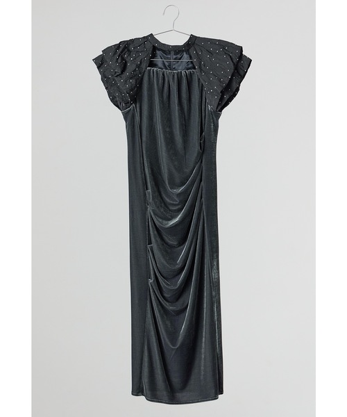 【ANDRESD】drape velour dress[ドレープベロアドレス] drape velour dress | ANDRESD