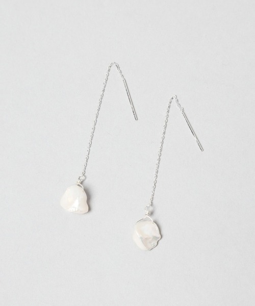 A part by（アパートバイ）の「タンスイパールチェーンピアス（ピアス（両耳用）・レディース・シルバー/ゴールド・FREE）」の3枚目の写真