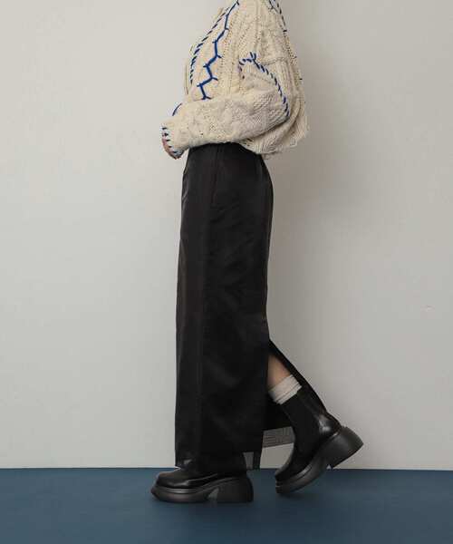 SENSE OF PLACE by URBAN RESEARCH(センスオブプレイスバイアーバンリサーチ)の「オーガンジーレイヤードスカート(スカート・レディース・ブラック/アイボリー/ブラウン・MEDIUM/SMALL)」の5枚目の写真