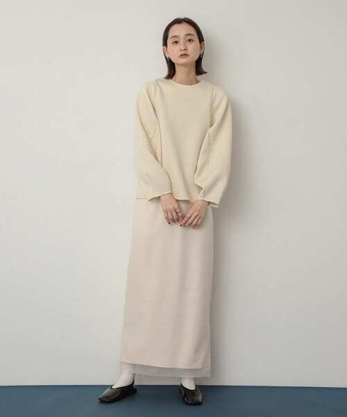 SENSE OF PLACE by URBAN RESEARCH(センスオブプレイスバイアーバンリサーチ)の「オーガンジーレイヤードスカート(スカート・レディース・ブラック/アイボリー/ブラウン・MEDIUM/SMALL)」の9枚目の写真