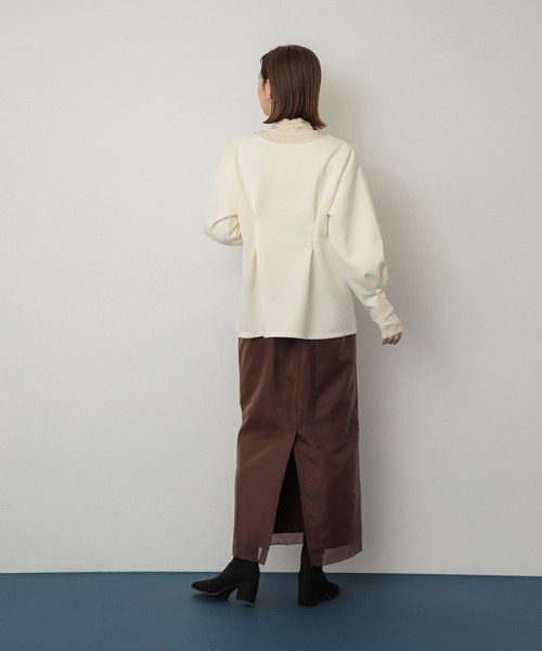 SENSE OF PLACE by URBAN RESEARCH(センスオブプレイスバイアーバンリサーチ)の「オーガンジーレイヤードスカート(スカート・レディース・ブラック/アイボリー/ブラウン・MEDIUM/SMALL)」の17枚目の写真