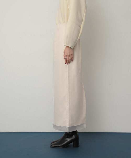 SENSE OF PLACE by URBAN RESEARCH(センスオブプレイスバイアーバンリサーチ)の「オーガンジーレイヤードスカート(スカート・レディース・ブラック/アイボリー/ブラウン・MEDIUM/SMALL)」の20枚目の写真