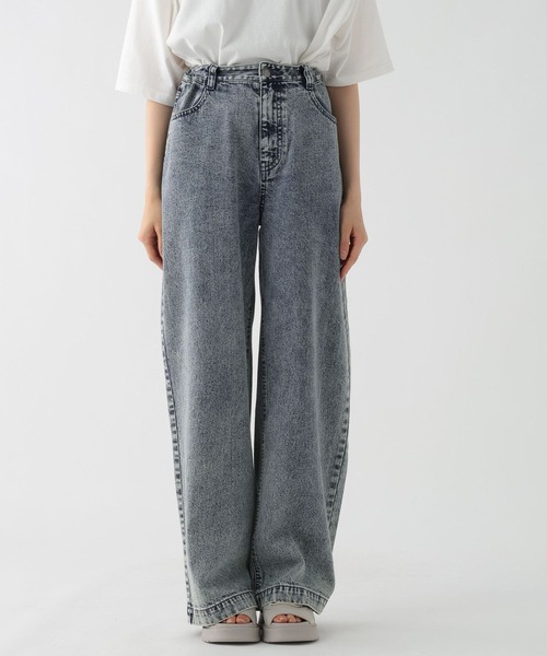 セール】大人見えワイドストレート/AND YUA ANY/147475（デニムパンツ