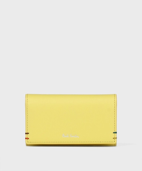 Paul Smith（ポールスミス）の「ハイライトステッチ キーケース【553410 P851】（キーケース/キーアクセサリー・メンズ・ベージュ/レッド/ブルー/イエロー/ブラック・FREE）」の4枚目の写真