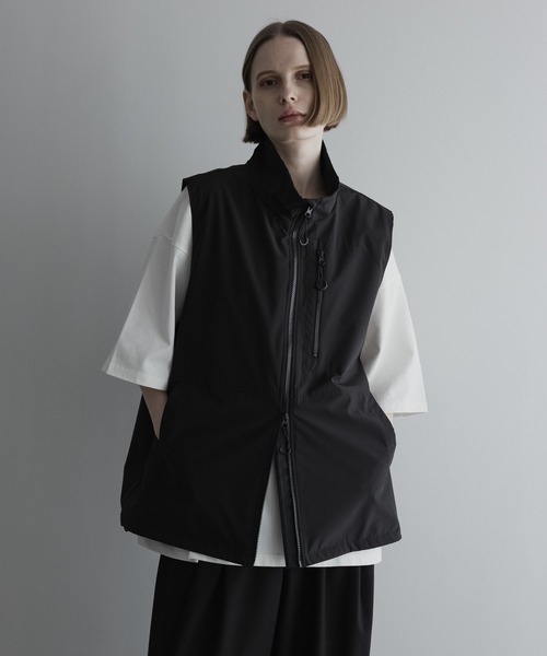 loose Hi-zip tech vest / ルーズハイジップテックベスト《撥水