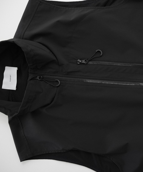 remer（リメール）の「loose Hi-zip tech vest / ルーズハイジップテックベスト《撥水・透湿・防風》（ベスト・メンズ・ブラック・X-SMALL/SMALL/MEDIUM/LARGE）」の16枚目の写真