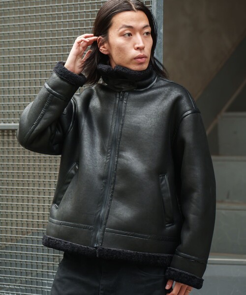 セール】限定展開 リラックスフィット B-3 フェイクムートン ジップ