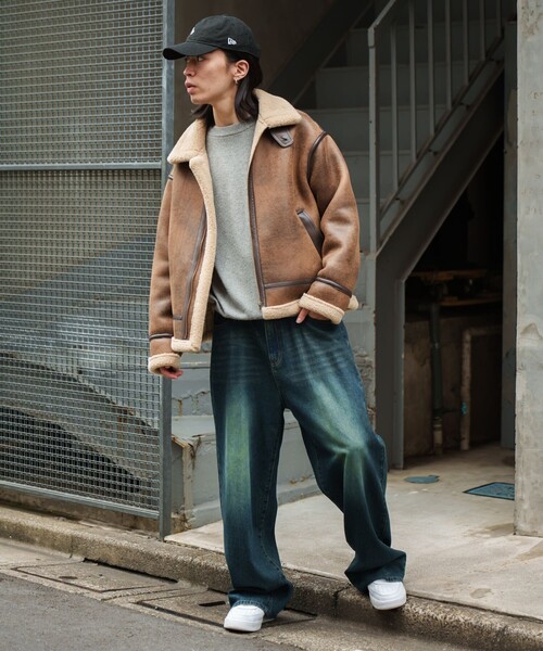 セール】限定展開 リラックスフィット B-3 フェイクムートン