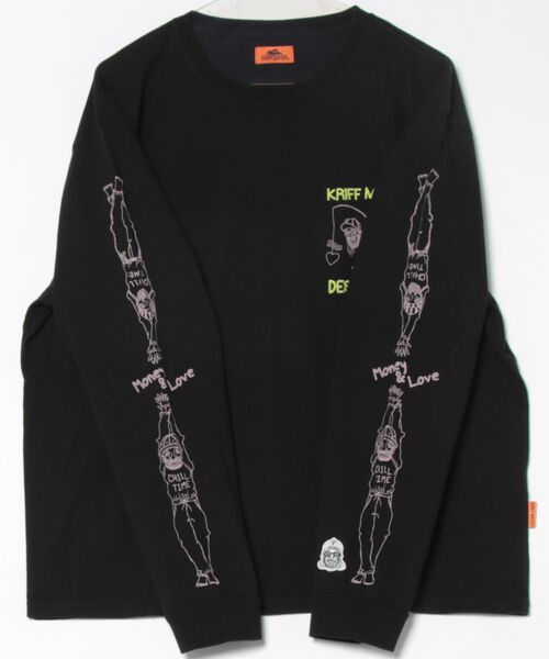 KRIFF MAYER(クリフメイヤー)の「チルタイムロンT (釣り)(Tシャツ/カットソー・メンズ・レッド/グレー/ブラック/ブルー/ライトグリーン/オフホワイト・LARGE/MEDIUM/X-LARGE)」の8枚目の写真