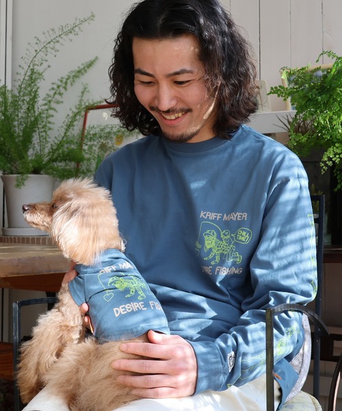 KRIFF MAYER(クリフメイヤー)の「チルタイムロンT (釣り)(Tシャツ/カットソー・メンズ・レッド/グレー/ブラック/ブルー/ライトグリーン/オフホワイト・LARGE/MEDIUM/X-LARGE)」の6枚目の写真