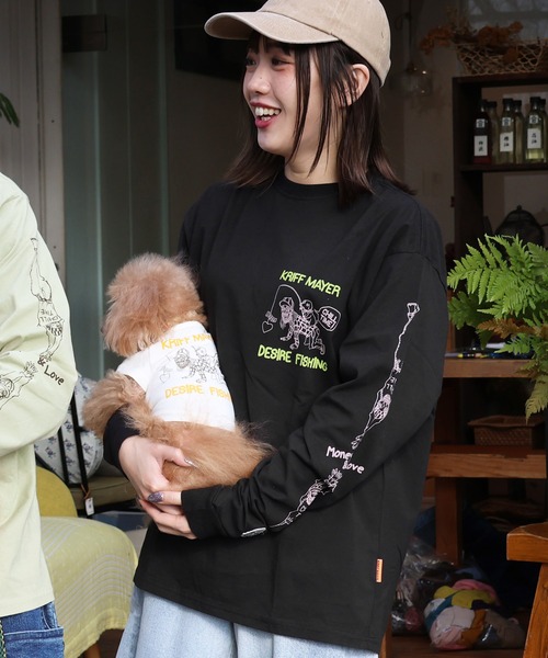 KRIFF MAYER(クリフメイヤー)の「チルタイムロンT (釣り)(Tシャツ/カットソー・メンズ・レッド/グレー/ブラック/ブルー/ライトグリーン/オフホワイト・LARGE/MEDIUM/X-LARGE)」の3枚目の写真