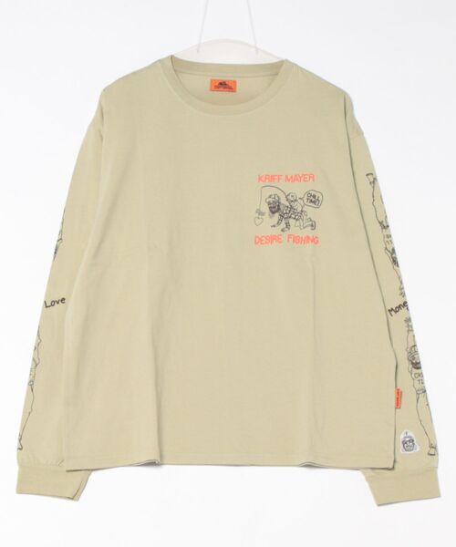 KRIFF MAYER(クリフメイヤー)の「チルタイムロンT (釣り)(Tシャツ/カットソー・メンズ・レッド/グレー/ブラック/ブルー/ライトグリーン/オフホワイト・LARGE/MEDIUM/X-LARGE)」の18枚目の写真