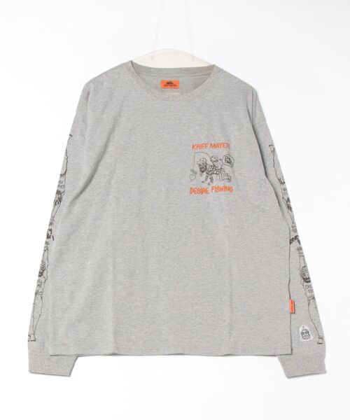 KRIFF MAYER(クリフメイヤー)の「チルタイムロンT (釣り)(Tシャツ/カットソー・メンズ・レッド/グレー/ブラック/ブルー/ライトグリーン/オフホワイト・LARGE/MEDIUM/X-LARGE)」の17枚目の写真