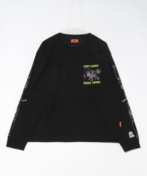 KRIFF MAYER(クリフメイヤー)の「チルタイムロンT (釣り)(Tシャツ/カットソー・メンズ・レッド/グレー/ブラック/ブルー/ライトグリーン/オフホワイト・LARGE/MEDIUM/X-LARGE)」の16枚目の写真