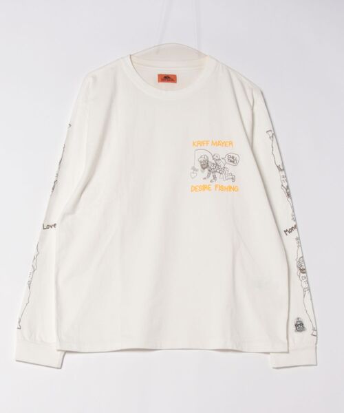 KRIFF MAYER(クリフメイヤー)の「チルタイムロンT (釣り)(Tシャツ/カットソー・メンズ・レッド/グレー/ブラック/ブルー/ライトグリーン/オフホワイト・LARGE/MEDIUM/X-LARGE)」の15枚目の写真