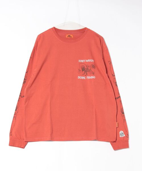 KRIFF MAYER(クリフメイヤー)の「チルタイムロンT (釣り)(Tシャツ/カットソー・メンズ・レッド/グレー/ブラック/ブルー/ライトグリーン/オフホワイト・LARGE/MEDIUM/X-LARGE)」の13枚目の写真