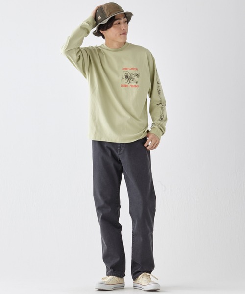 KRIFF MAYER(クリフメイヤー)の「チルタイムロンT (釣り)(Tシャツ/カットソー・メンズ・レッド/グレー/ブラック/ブルー/ライトグリーン/オフホワイト・LARGE/MEDIUM/X-LARGE)」の10枚目の写真