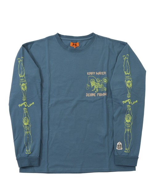 KRIFF MAYER(クリフメイヤー)の「チルタイムロンT (釣り)(Tシャツ/カットソー・メンズ・レッド/グレー/ブラック/ブルー/ライトグリーン/オフホワイト・LARGE/MEDIUM/X-LARGE)」の21枚目の写真
