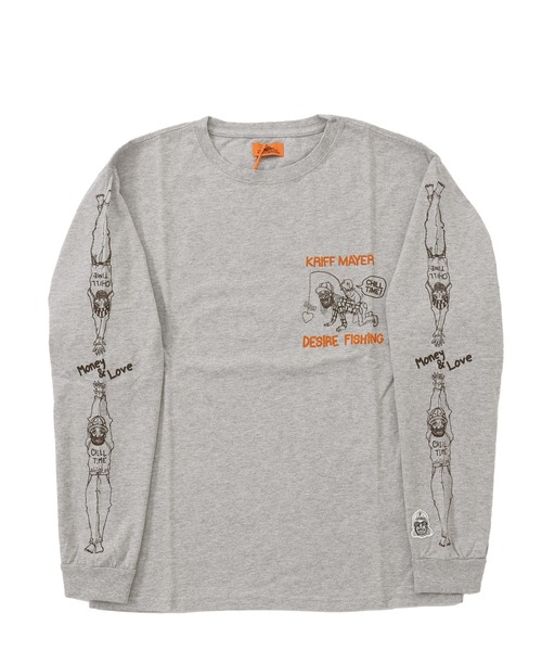 KRIFF MAYER(クリフメイヤー)の「チルタイムロンT (釣り)(Tシャツ/カットソー・メンズ・レッド/グレー/ブラック/ブルー/ライトグリーン/オフホワイト・LARGE/MEDIUM/X-LARGE)」の20枚目の写真
