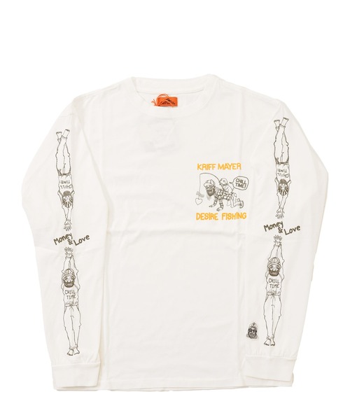 KRIFF MAYER(クリフメイヤー)の「チルタイムロンT (釣り)(Tシャツ/カットソー・メンズ・レッド/グレー/ブラック/ブルー/ライトグリーン/オフホワイト・LARGE/MEDIUM/X-LARGE)」の19枚目の写真