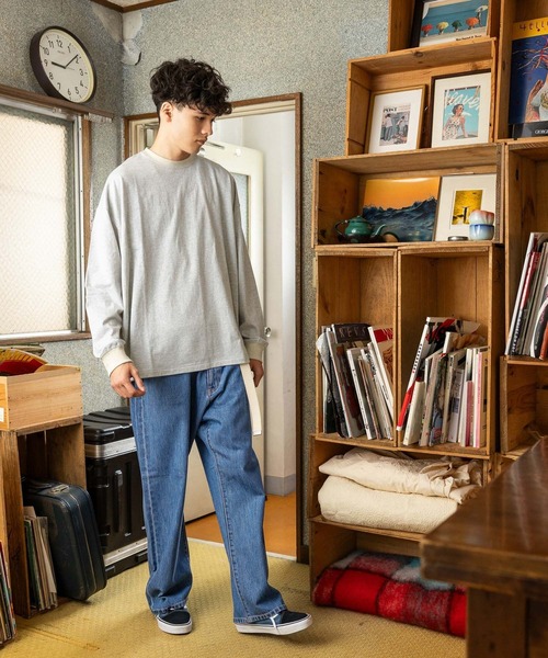ニコアンド　2025WIDECAPRIDENIM ブルーMサイズ NKJ 2025SS]WIDE CAPRI DENIM | [公式]ニコアンド（niko and