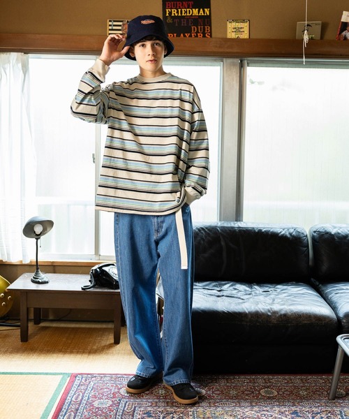 niko and...(ニコアンド)の「【niko and ...JEANS 2025SS】ワイド5ポケットデニムパンツ(デニムパンツ・メンズ・インディゴブルー/オフホワイト/ブルー/ブラック・MEDIUM/LARGE)」の12枚目の写真