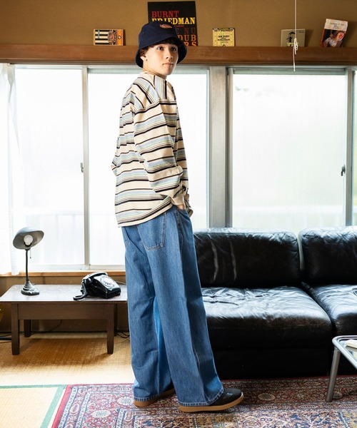 niko and...(ニコアンド)の「【niko and ...JEANS 2025SS】ワイド5ポケットデニムパンツ(デニムパンツ・メンズ・インディゴブルー/オフホワイト/ブルー/ブラック・MEDIUM/LARGE)」の13枚目の写真