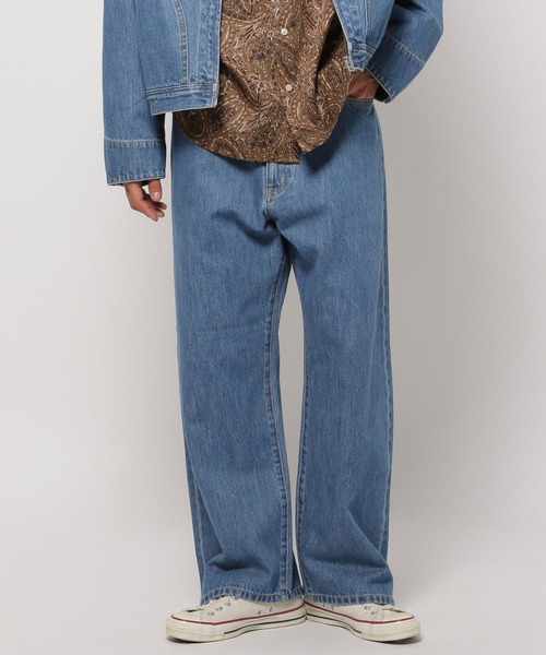 niko and...(ニコアンド)の「【niko and ...JEANS 2025SS】ワイド5ポケットデニムパンツ(デニムパンツ・メンズ・インディゴブルー/オフホワイト/ブルー/ブラック・MEDIUM/LARGE)」の22枚目の写真