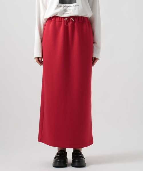 BAYFLOW（ベイフロー）の「[ストレッチ性抜群♪]ダンボールスカート（スカート・レディース・グレイッシュベージュ/レッド/ブラック・MEDIUM/SMALL）」の14枚目の写真