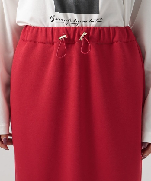 BAYFLOW（ベイフロー）の「[ストレッチ性抜群♪]ダンボールスカート（スカート・レディース・グレイッシュベージュ/レッド/ブラック・MEDIUM/SMALL）」の17枚目の写真