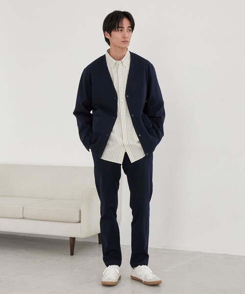 coen(コーエン)の「極楽スリムテーパードパンツ(スラックス・メンズ・ネイビー/ブラック・L/M/S/XL)」の11枚目の写真
